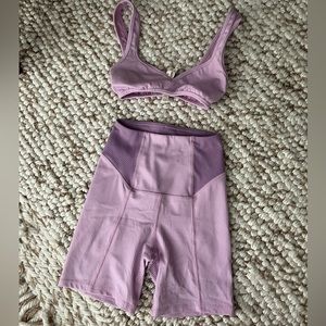 For Love & Lemons Purple Workout Set